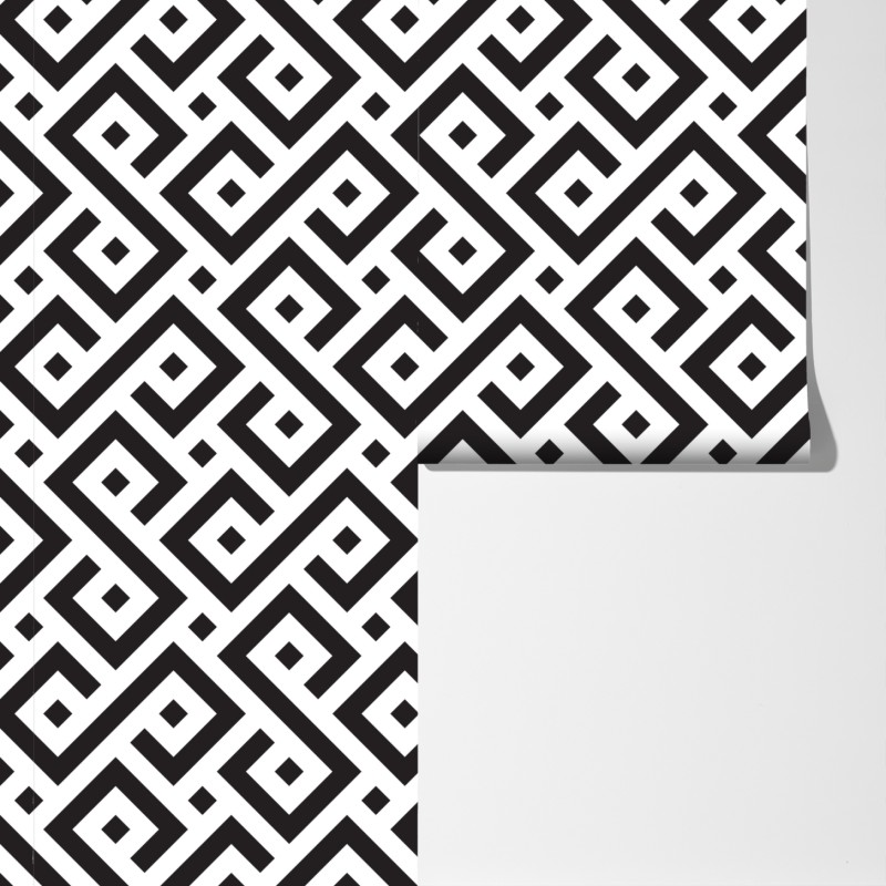 Fototapeta ponadczasowy czarno-biały geometryczny wzór – Wallissimo® Fototapeta ponadczasowy czarno-biały geometryczny wzór – Wallissimo®