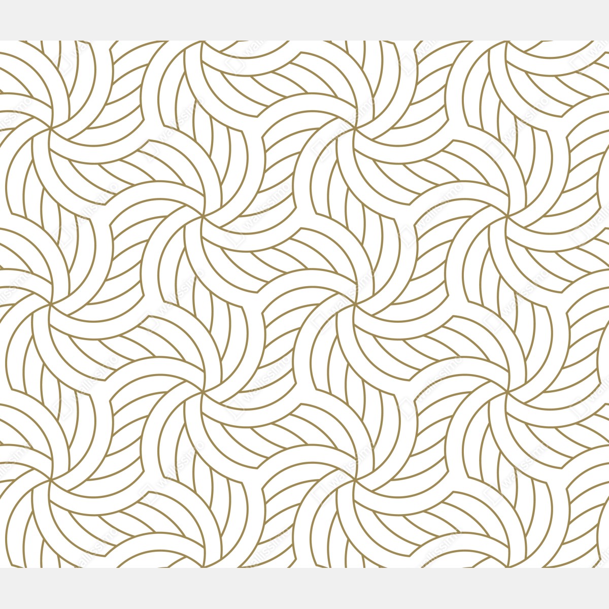 Fototapeta złoty geometryczny wzór spiralny – Wallissimo® Fototapeta złoty geometryczny wzór spiralny – Wallissimo®