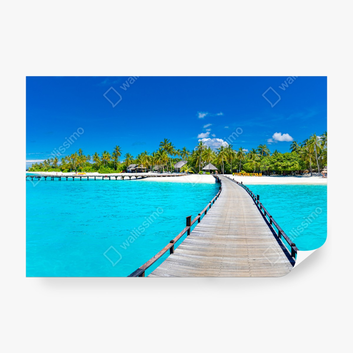 Fototapeta tropikalna turkusowa plaża – Wallissimo® Fototapeta tropikalna turkusowa plaża – Wallissimo®