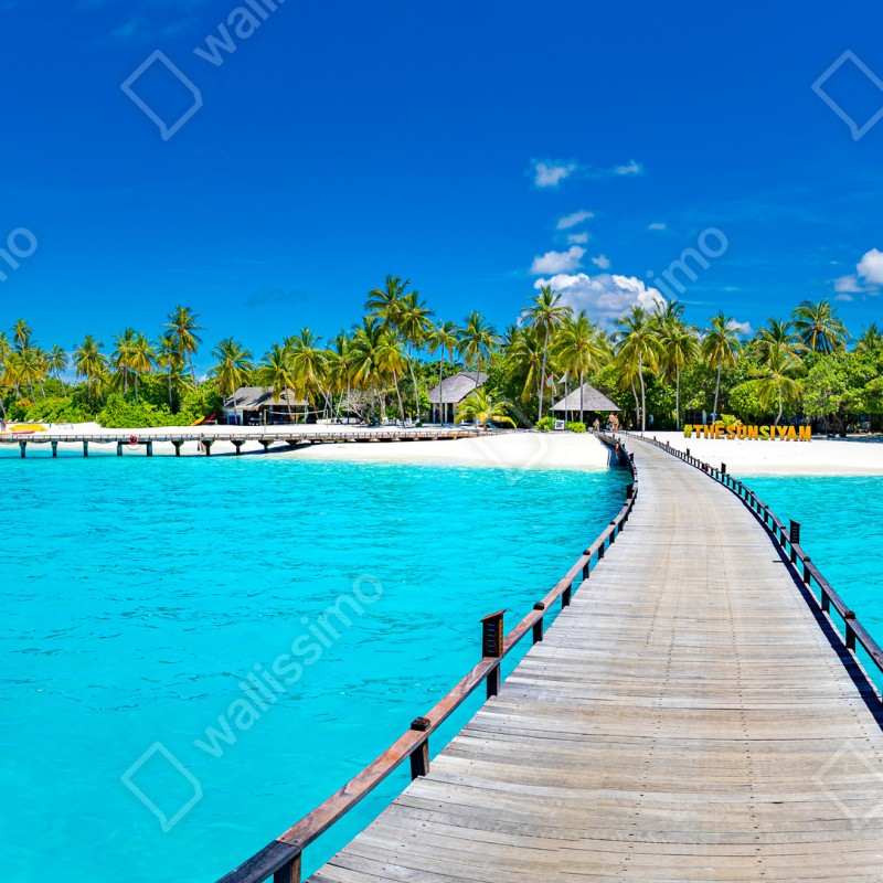 Fototapeta tropikalna turkusowa plaża – Wallissimo® Fototapeta tropikalna turkusowa plaża – Wallissimo®