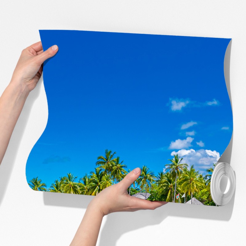 Fototapeta tropikalna turkusowa plaża – Wallissimo® Fototapeta tropikalna turkusowa plaża – Wallissimo®