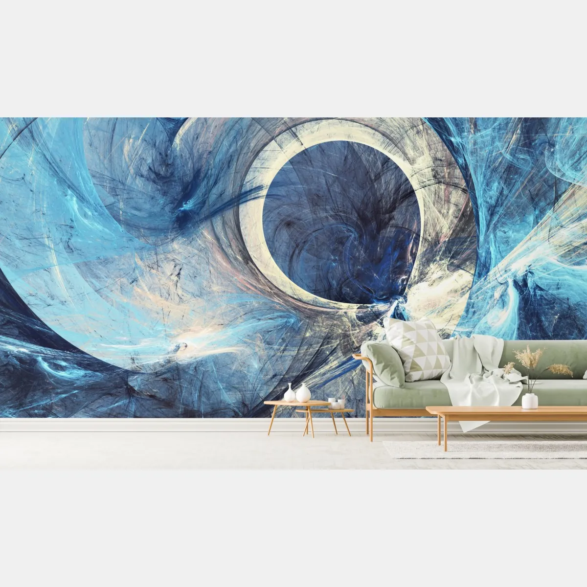 Fototapeta niebieski fraktalowy wir – Wallissimo® Fototapeta niebieski fraktalowy wir – Wallissimo®