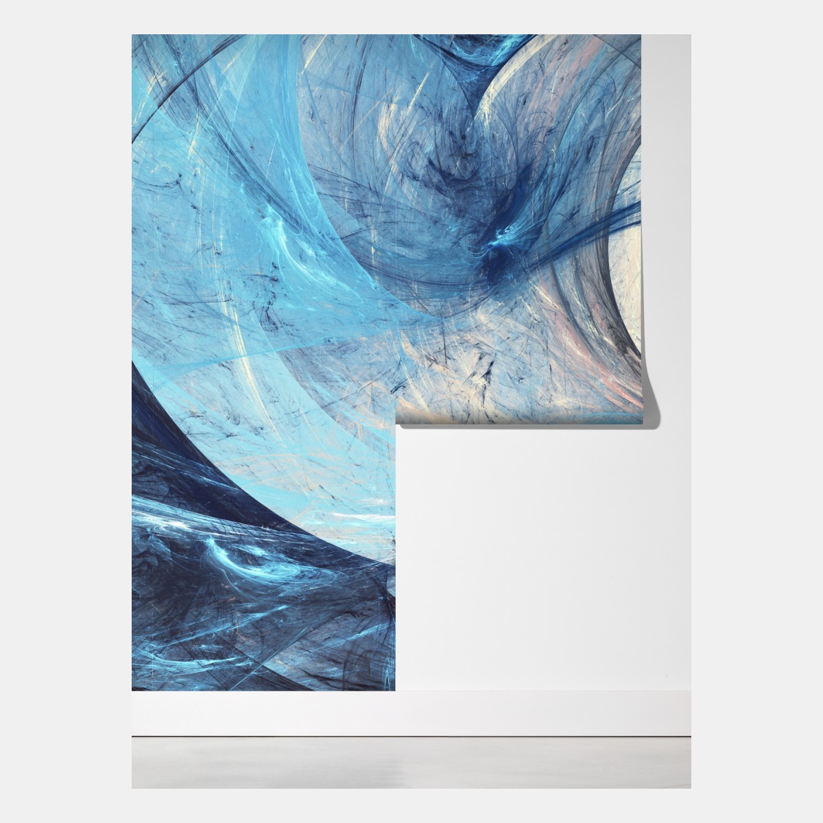 Fototapeta niebieski fraktalowy wir – Wallissimo® Fototapeta niebieski fraktalowy wir – Wallissimo®