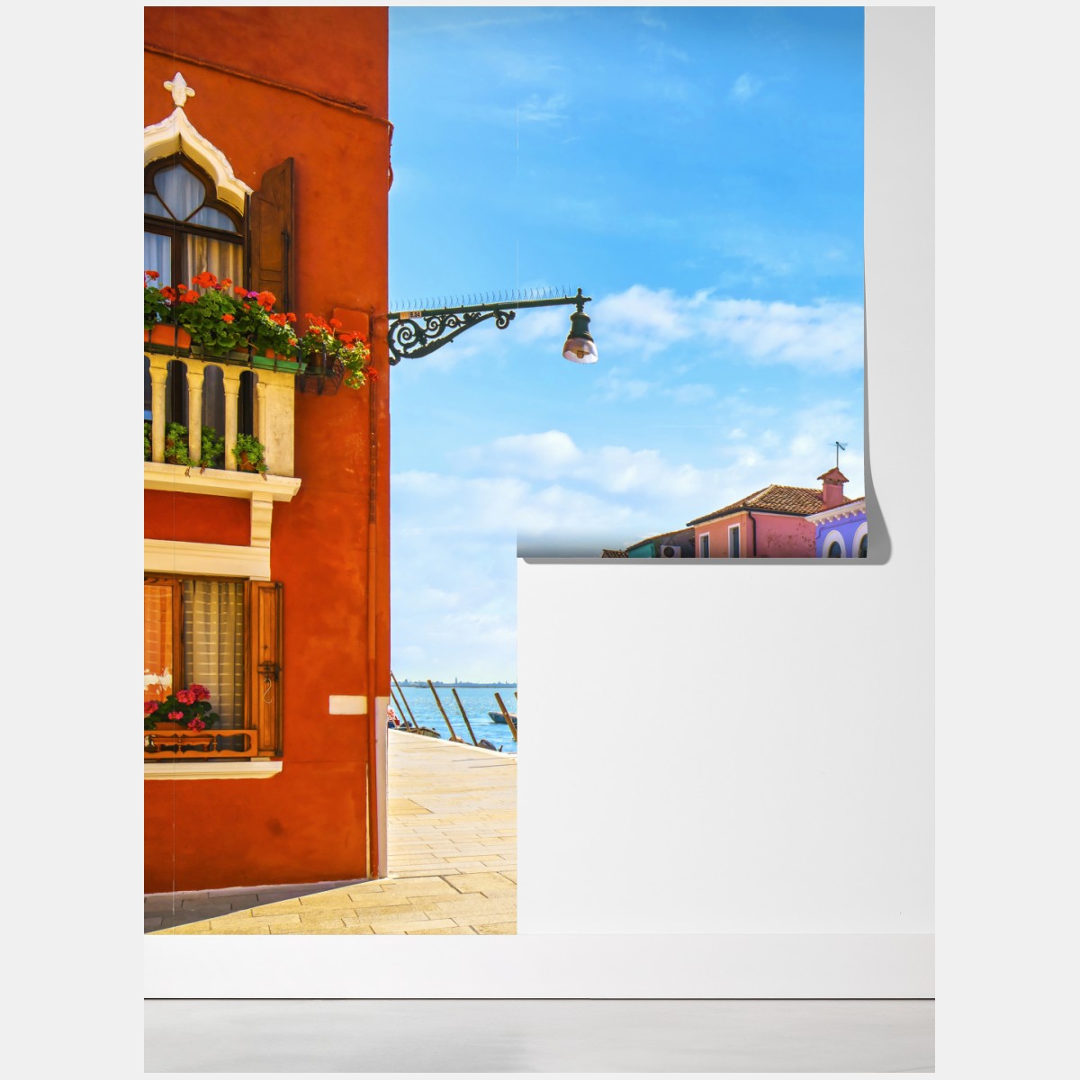 Fototapeta kolorowe domy nad kanałem w Burano – Wallissimo® Fototapeta kolorowe domy nad kanałem w Burano – Wallissimo®