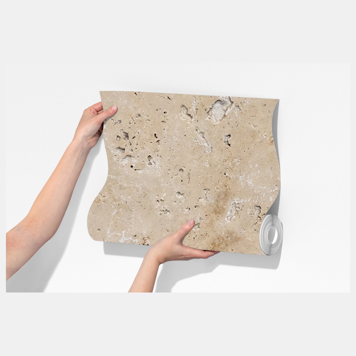 Fototapeta beżowa tekstura kamienia travertynu – Wallissimo® Fototapeta beżowa tekstura kamienia travertynu – Wallissimo®