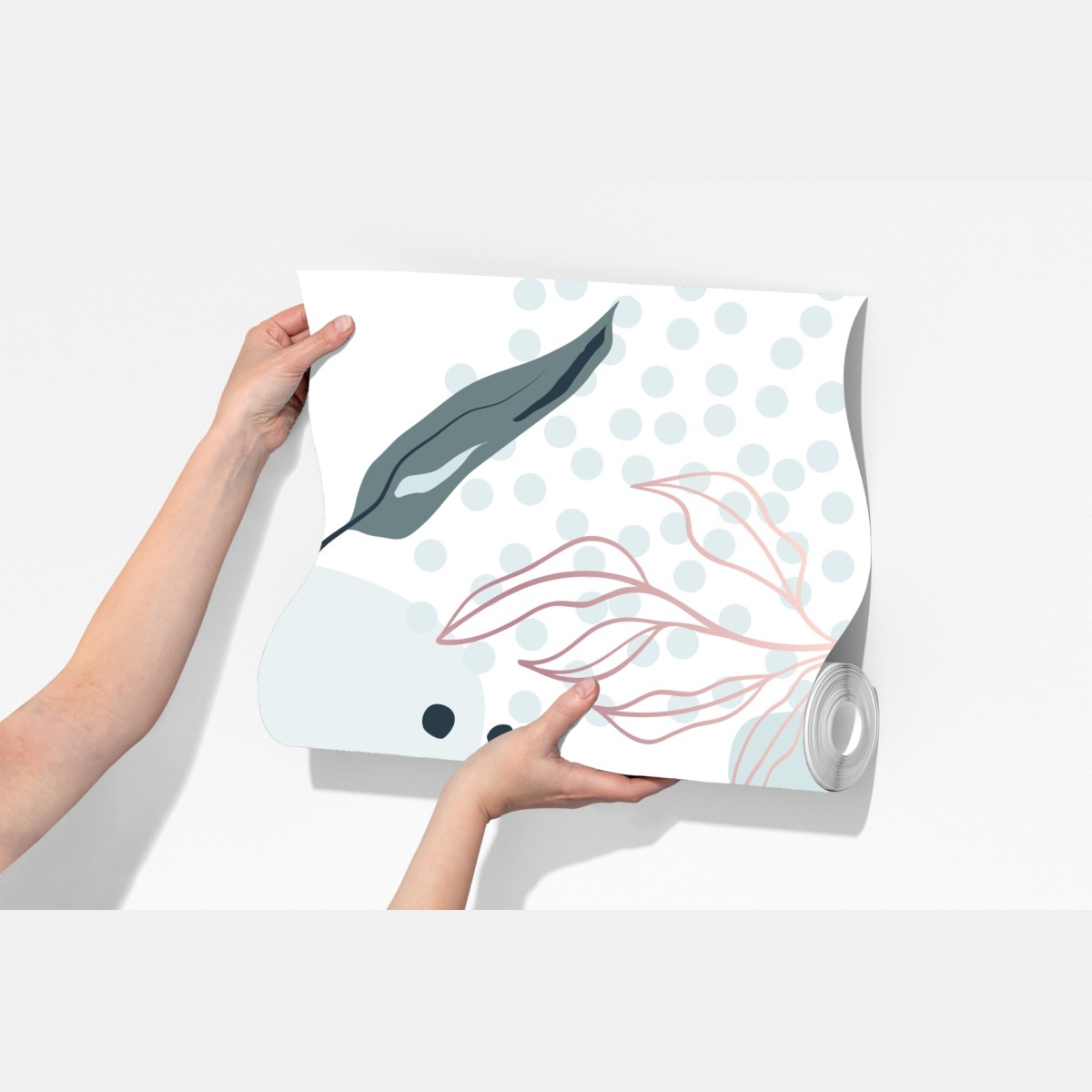 Fototapeta pastelowy botaniczny wzór abstrakcyjny – Wallissimo® Fototapeta pastelowy botaniczny wzór abstrakcyjny – Wallissimo®