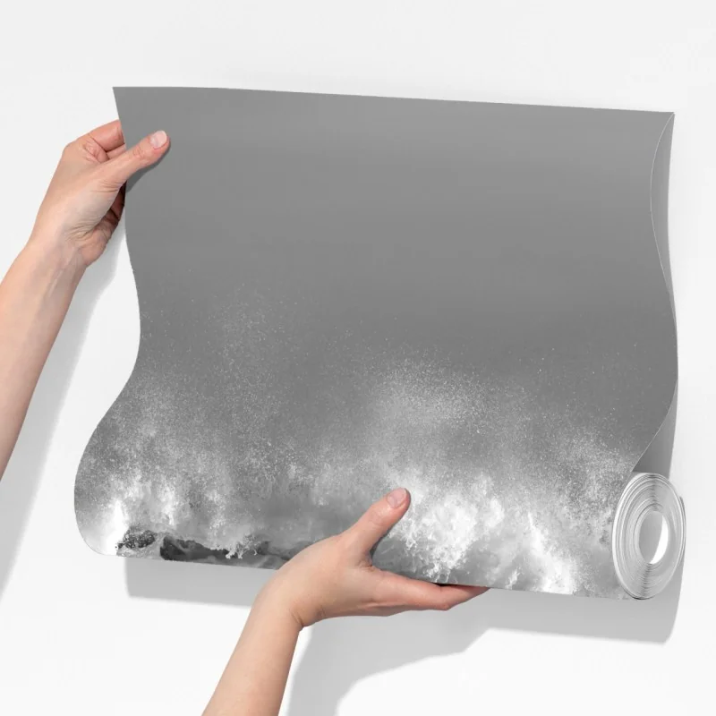 Fototapeta dramatyczna czarno-biała fala oceanu – Wallissimo® Fototapeta dramatyczna czarno-biała fala oceanu – Wallissimo®