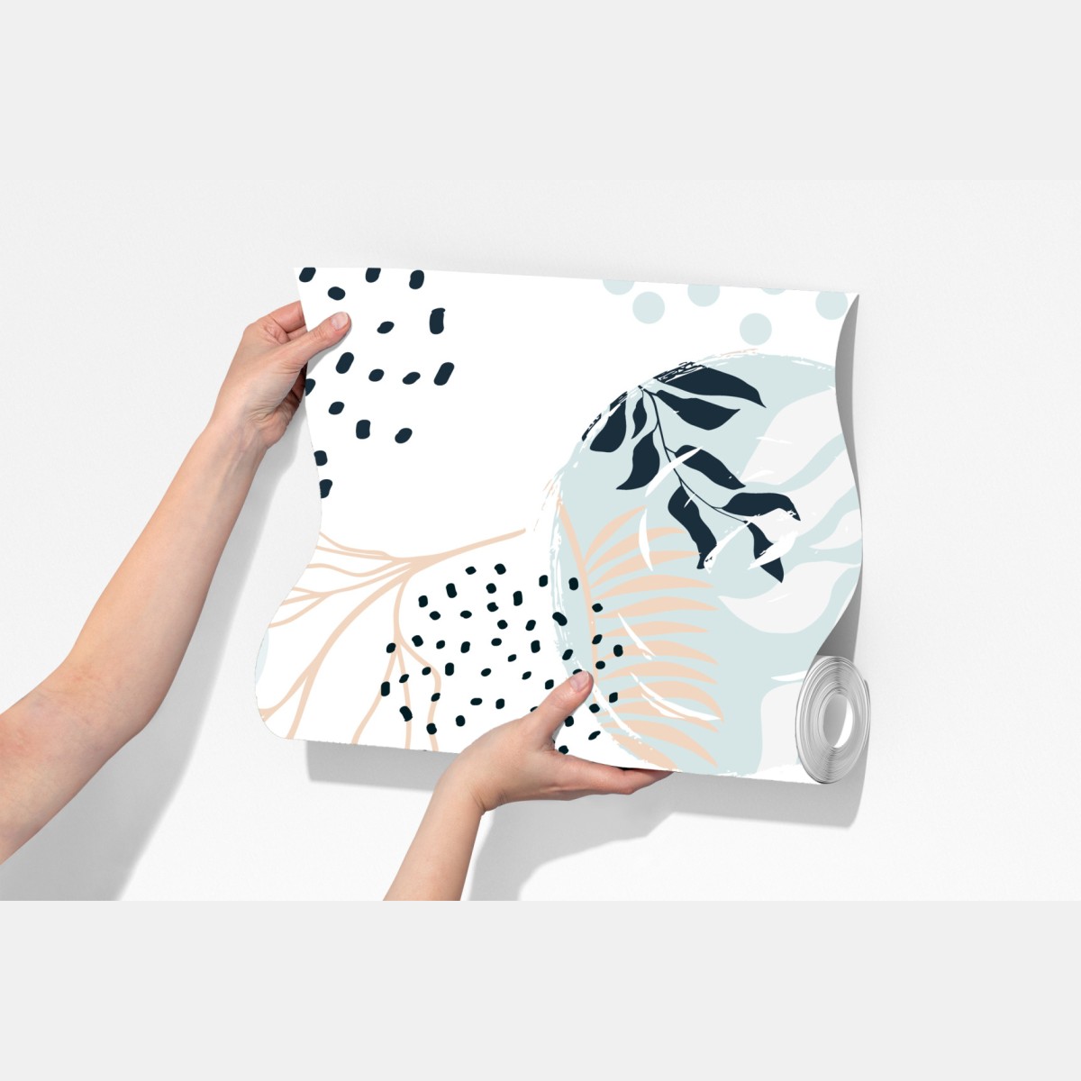 Fototapeta pastelowy botaniczny wzór abstrakcyjny – Wallissimo® Fototapeta pastelowy botaniczny wzór abstrakcyjny – Wallissimo®