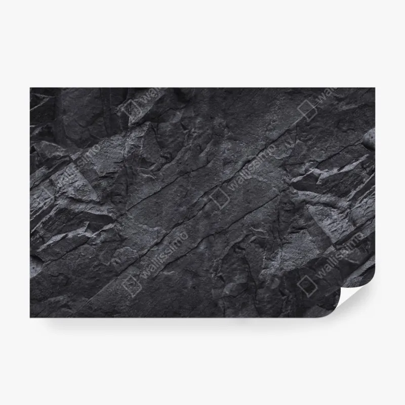 Wall mural dark rock texture wall art