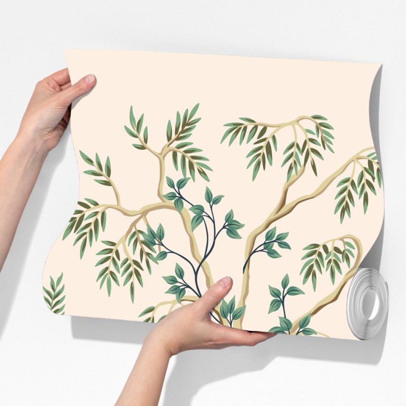 Fototapeta ogród żurawi w stylu orientalnym – Wallissimo® Fototapeta ogród żurawi w stylu orientalnym – Wallissimo®