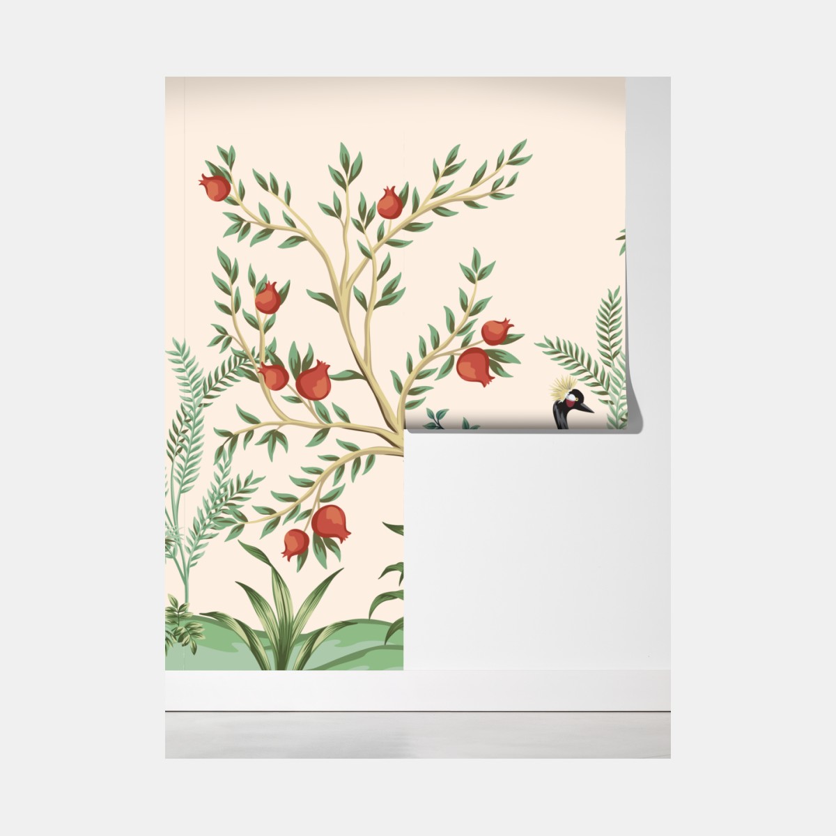 Fototapeta ogród żurawi w stylu orientalnym – Wallissimo® Fototapeta ogród żurawi w stylu orientalnym – Wallissimo®