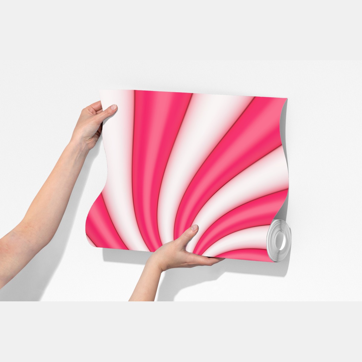 Fototapeta różowa cukierkowa spirala – Wallissimo® Fototapeta różowa cukierkowa spirala – Wallissimo®