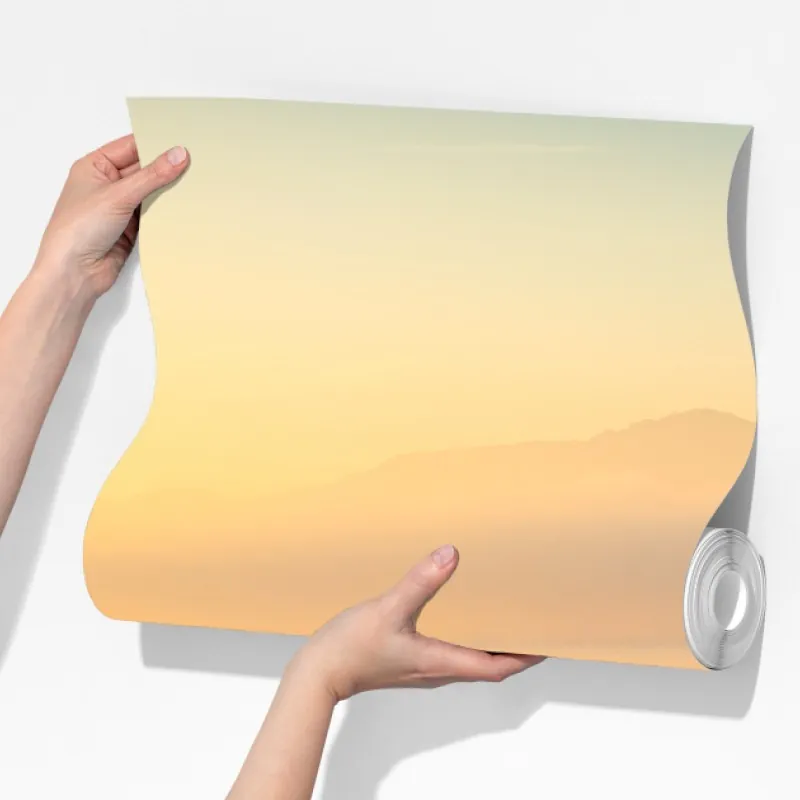 Fototapeta mglisty wschód nad drewnianym molo – Wallissimo® Fototapeta mglisty wschód nad drewnianym molo – Wallissimo®