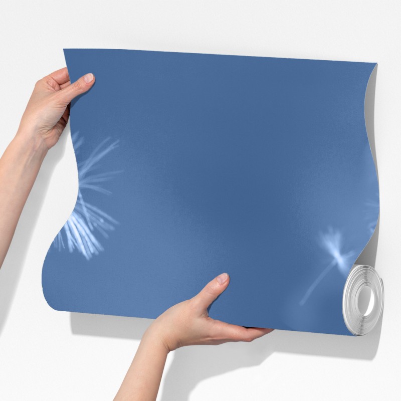 Fototapeta delikatne nasiona dmuchawca w odcieniach niebieskiego – Wallissimo® Fototapeta delikatne nasiona dmuchawca w odcieniach niebieskiego – Wallissimo®