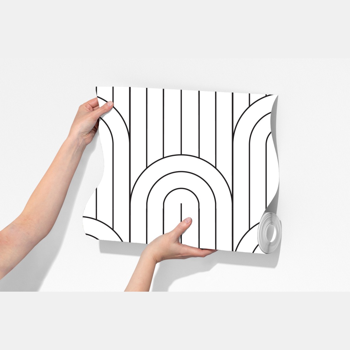 Fototapeta monochromatyczny wzór łuków – Wallissimo® Fototapeta monochromatyczny wzór łuków – Wallissimo®