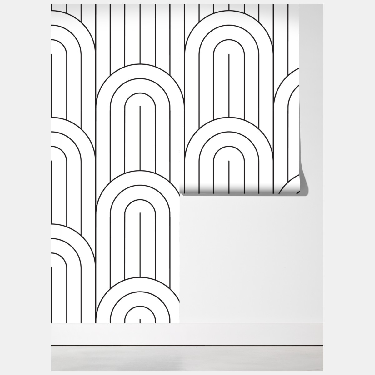 Fototapeta monochromatyczny wzór łuków – Wallissimo® Fototapeta monochromatyczny wzór łuków – Wallissimo®