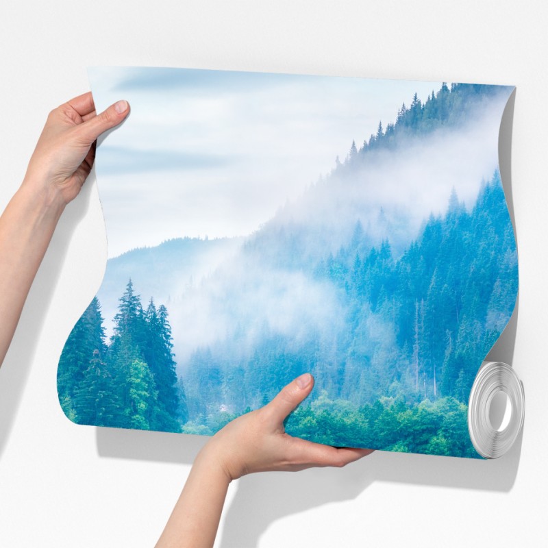 Fototapeta mglisty poranek nad jeziorem Lacu Rosu, Rumunia – Wallissimo® Fototapeta mglisty poranek nad jeziorem Lacu Rosu, Rumunia – Wallissimo®