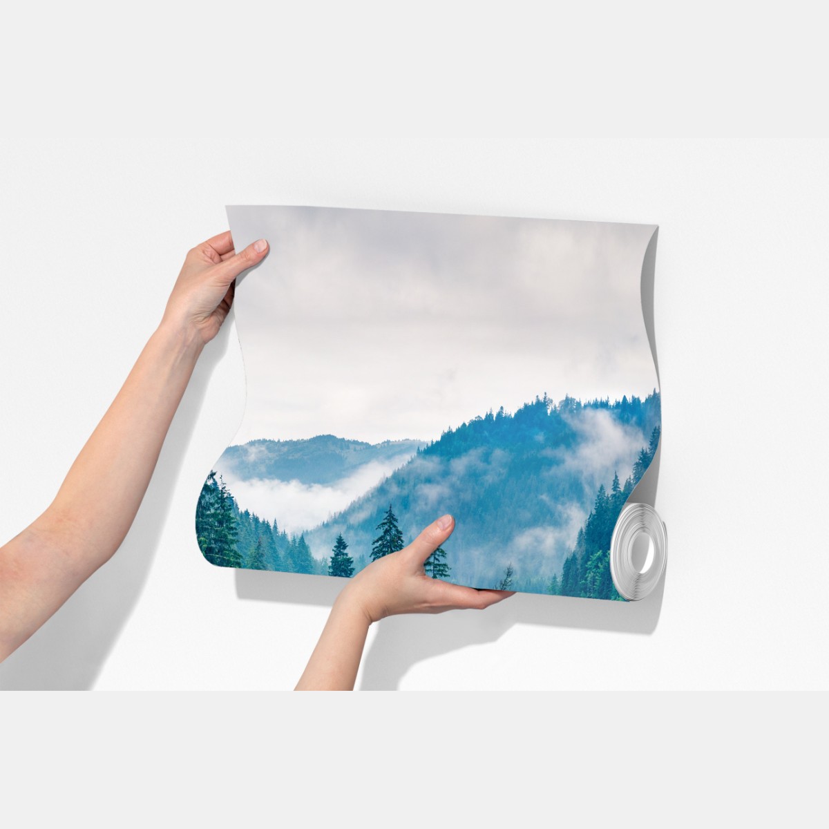 Fototapeta mglisty poranek nad Lacu Rosu – Wallissimo® Fototapeta mglisty poranek nad Lacu Rosu – Wallissimo®