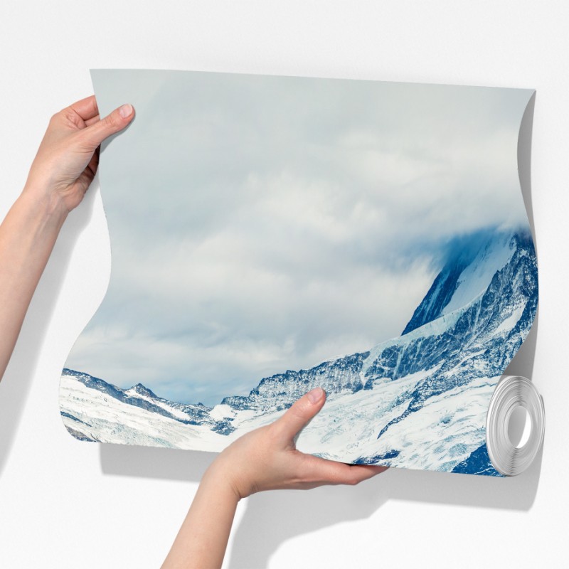 Fototapeta poranek nad jeziorem Bachalp, Alpy Szwajcarskie – Wallissimo® Fototapeta poranek nad jeziorem Bachalp, Alpy Szwajcarskie – Wallissimo®