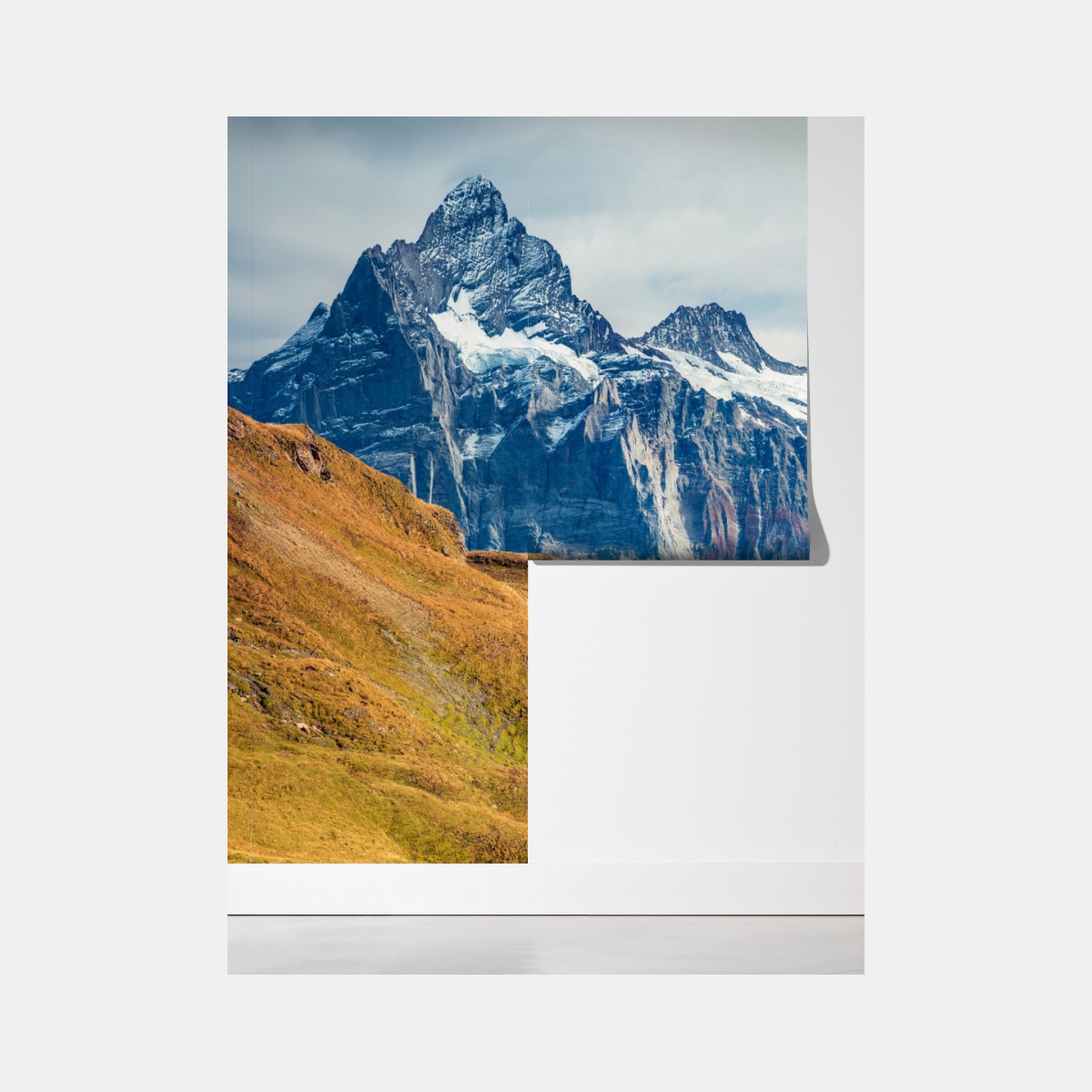 Fototapeta poranek nad jeziorem Bachalp, Alpy Szwajcarskie – Wallissimo® Fototapeta poranek nad jeziorem Bachalp, Alpy Szwajcarskie – Wallissimo®