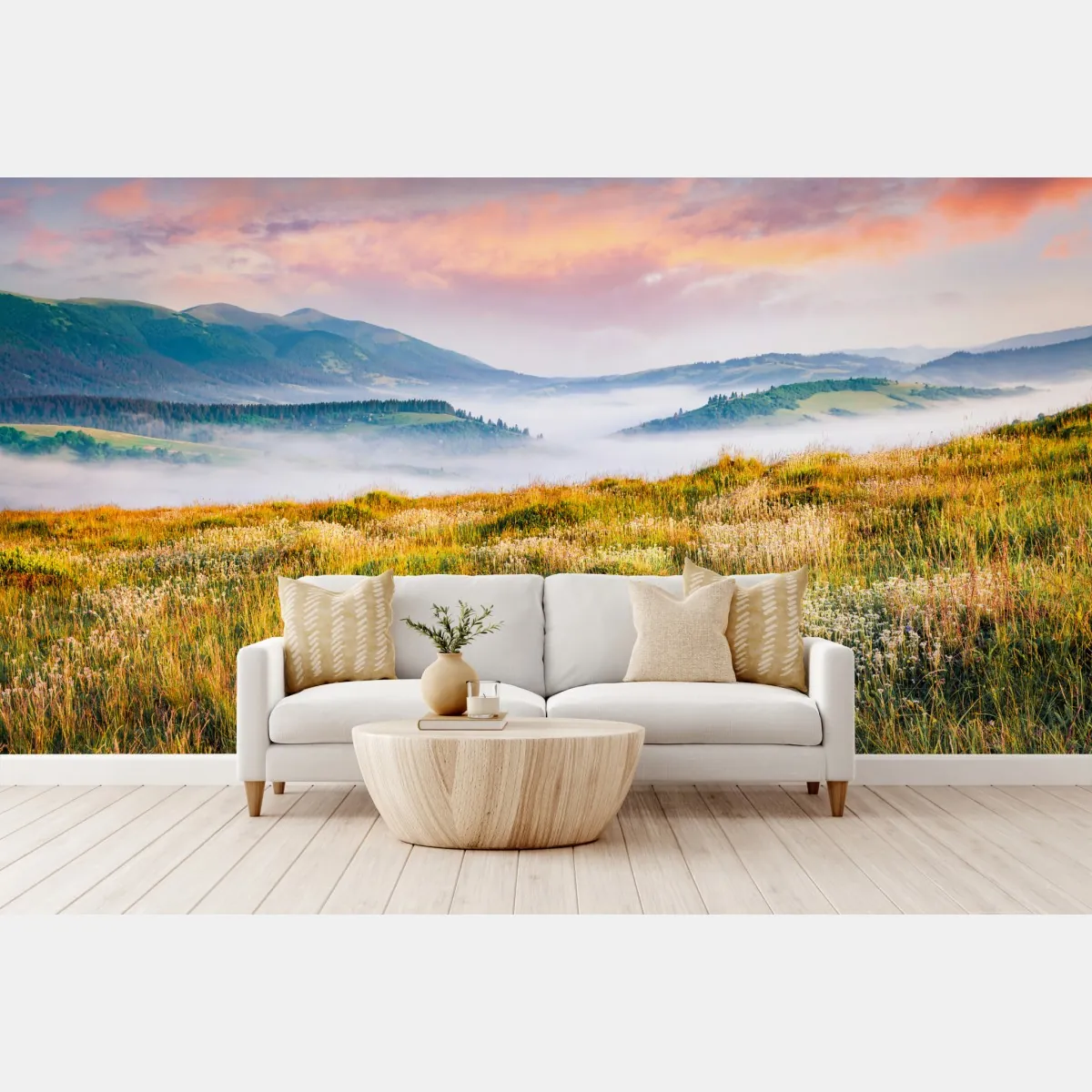 Fototapeta mglisty poranek w Borżawie – Wallissimo® Fototapeta mglisty poranek w Borżawie – Wallissimo®