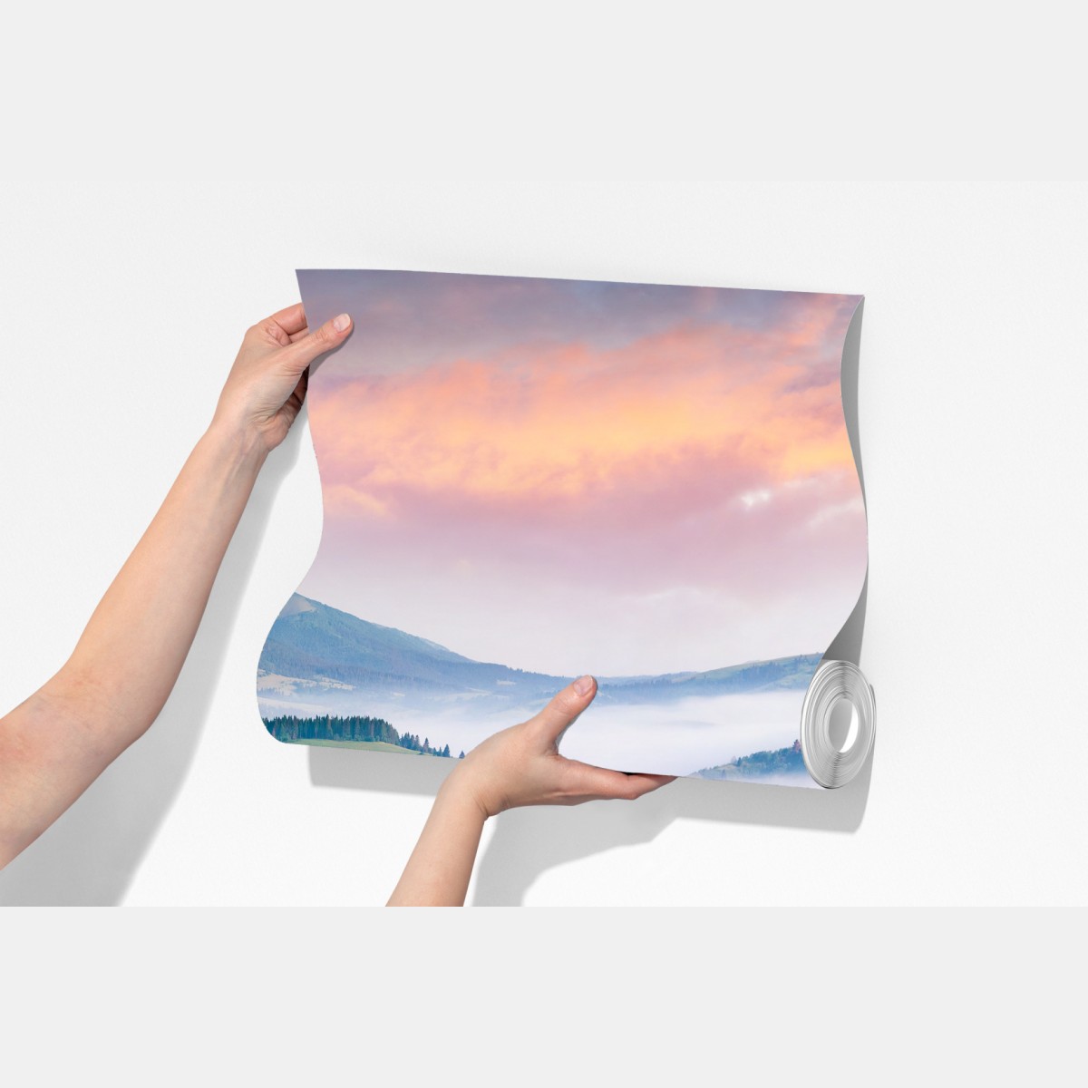 Fototapeta mglisty poranek w Borżawie – Wallissimo® Fototapeta mglisty poranek w Borżawie – Wallissimo®