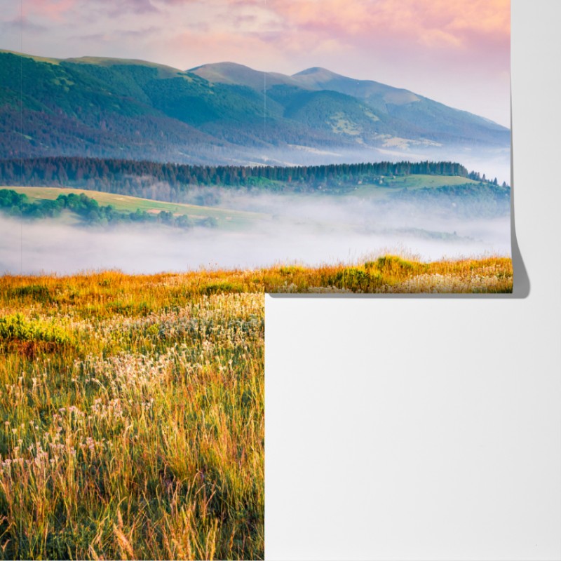 Fototapeta mglisty poranek w Borżawie – Wallissimo® Fototapeta mglisty poranek w Borżawie – Wallissimo®