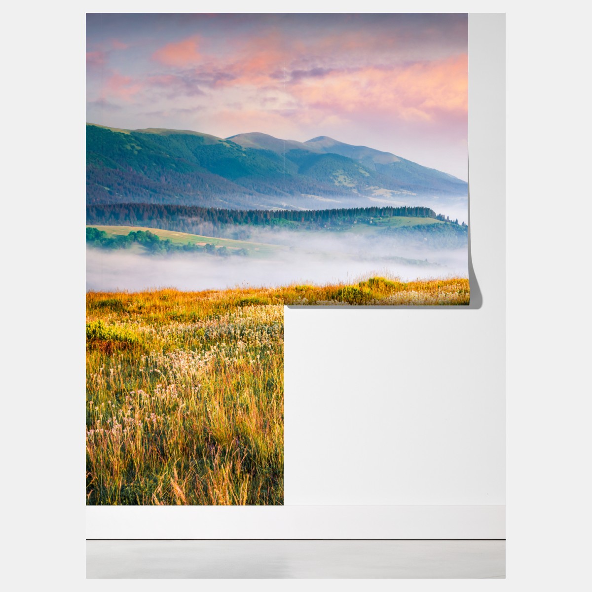 Fototapeta mglisty poranek w Borżawie – Wallissimo® Fototapeta mglisty poranek w Borżawie – Wallissimo®