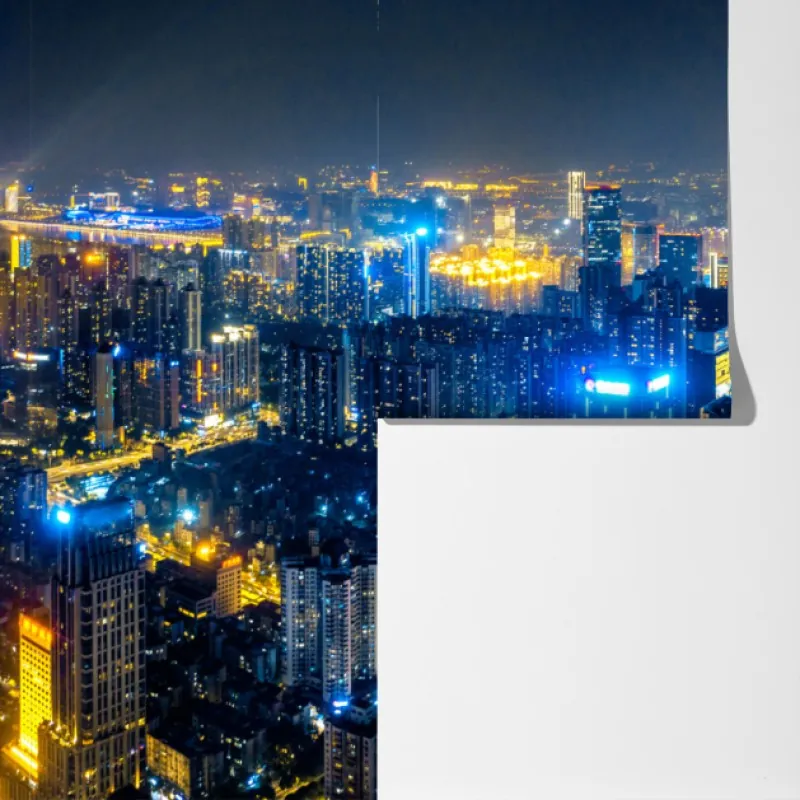 Fototapeta nocna panorama skyline Guangzhou – Wallissimo® Fototapeta nocna panorama skyline Guangzhou – Wallissimo®