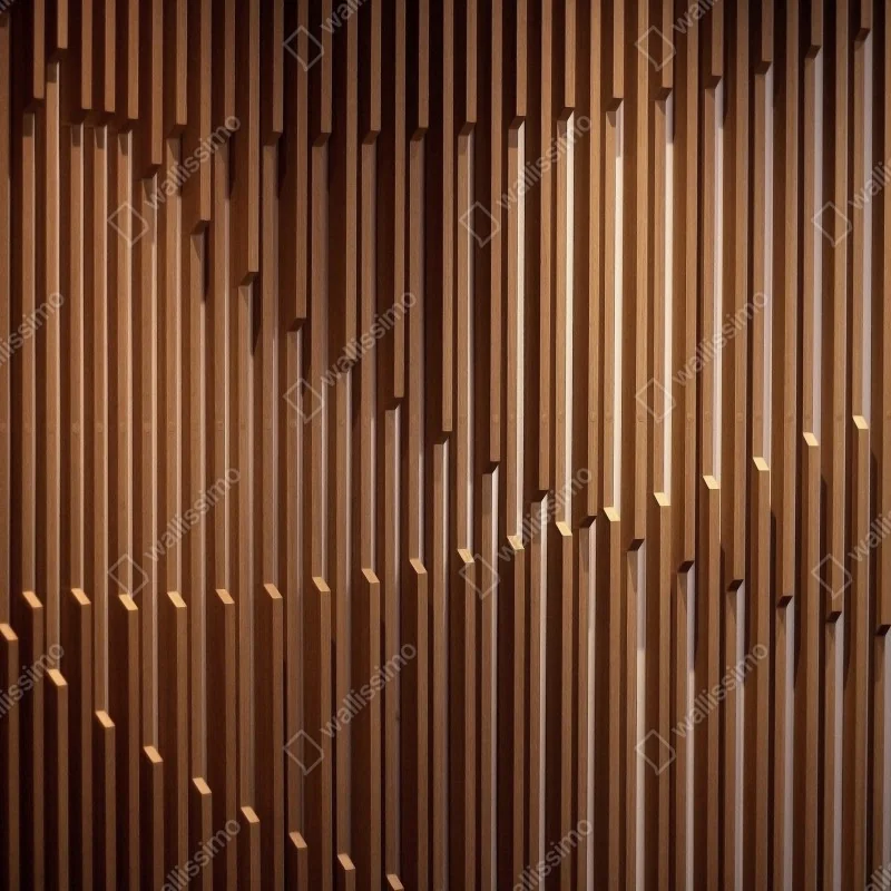 Fototapeta ciepły wzór drewnianych lameli na ścianę – Wallissimo® Fototapeta ciepły wzór drewnianych lameli na ścianę – Wallissimo®