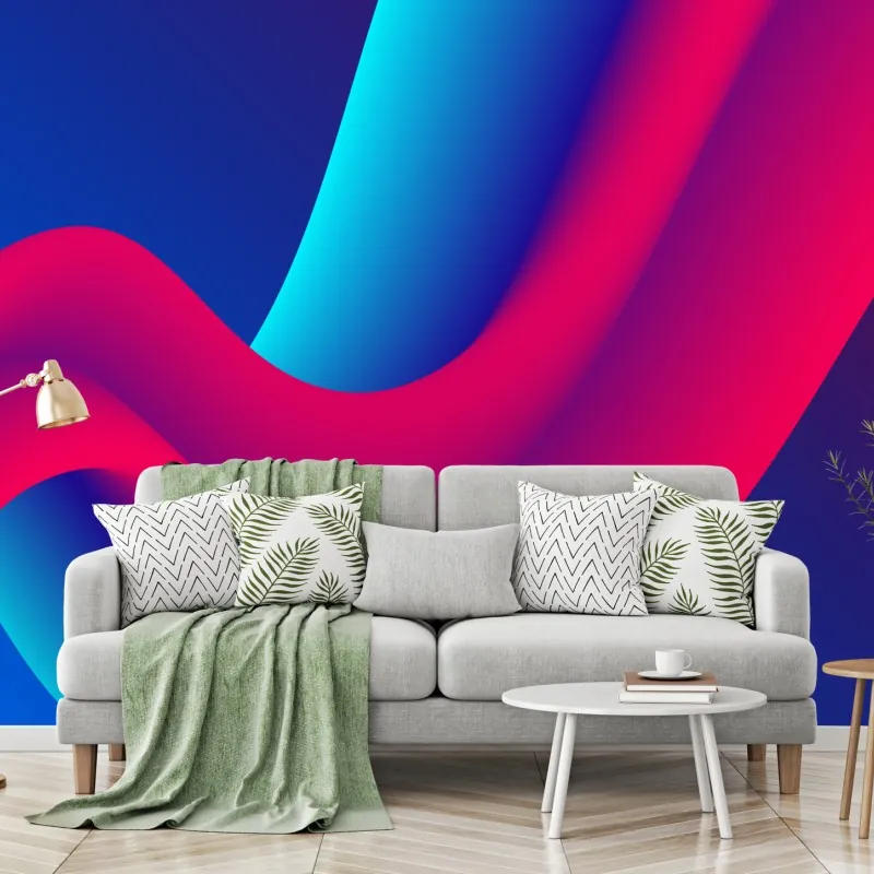 Fototapeta żywe falujące gradienty – Wallissimo® Fototapeta żywe falujące gradienty – Wallissimo®