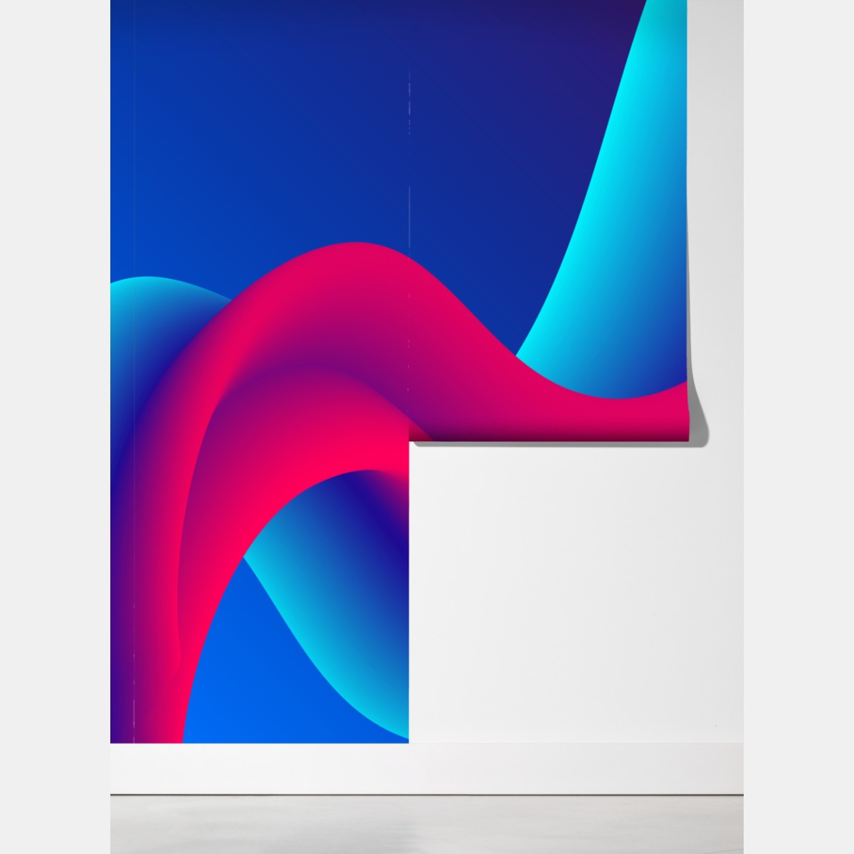 Fototapeta żywe falujące gradienty – Wallissimo® Fototapeta żywe falujące gradienty – Wallissimo®