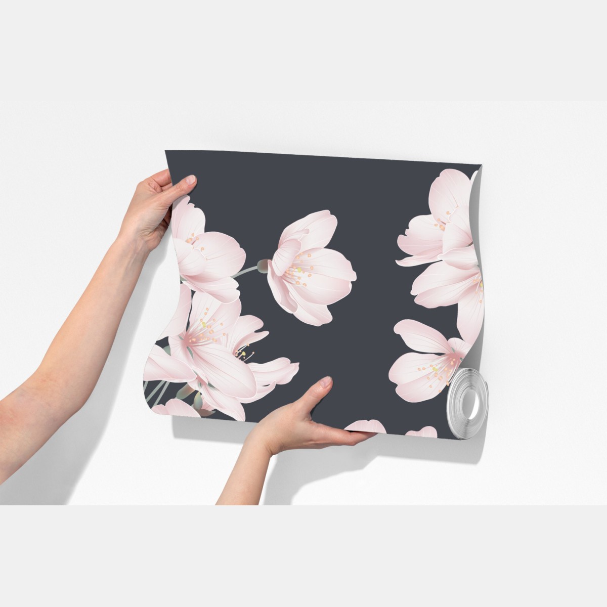 Fototapeta delikatny wzór kwiatów wiśni – Wallissimo® Fototapeta delikatny wzór kwiatów wiśni – Wallissimo®