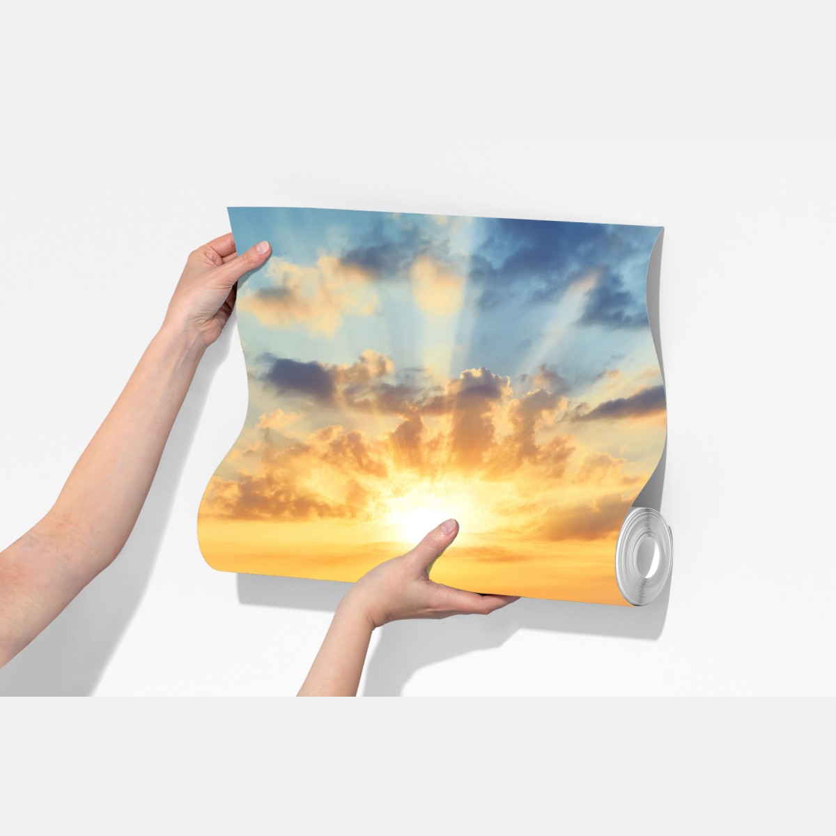 Fototapeta zachód słońca nad skalistym wybrzeżem – Wallissimo® Fototapeta zachód słońca nad skalistym wybrzeżem – Wallissimo®