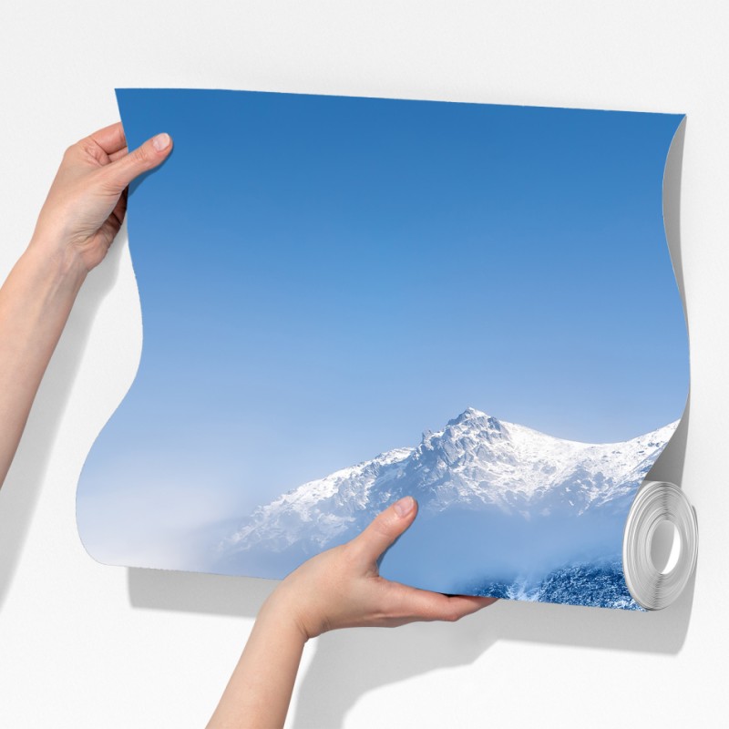 Fototapeta spokojna zimowa panorama Alp – Wallissimo® Fototapeta spokojna zimowa panorama Alp – Wallissimo®