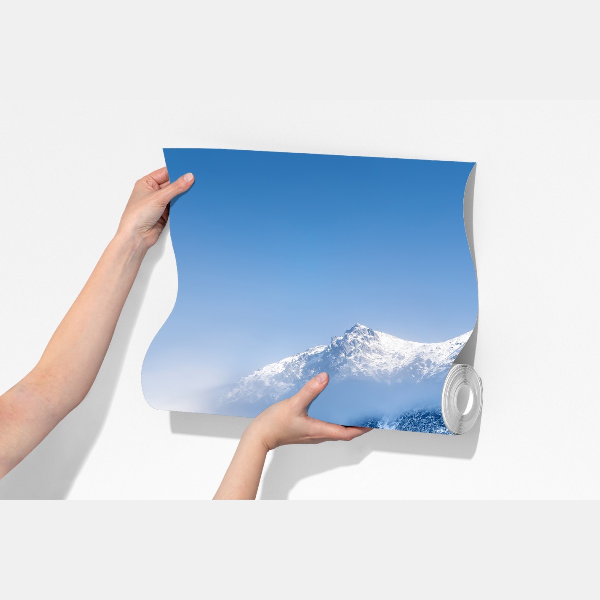 Fototapeta spokojna zimowa panorama Alp – Wallissimo® Fototapeta spokojna zimowa panorama Alp – Wallissimo®