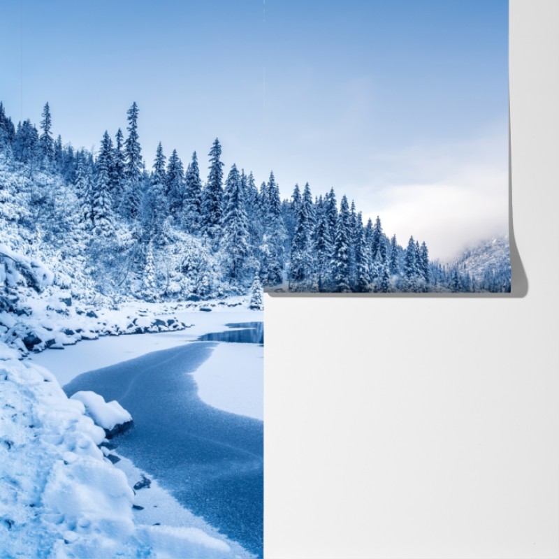 Fototapeta spokojna zimowa panorama Alp – Wallissimo® Fototapeta spokojna zimowa panorama Alp – Wallissimo®