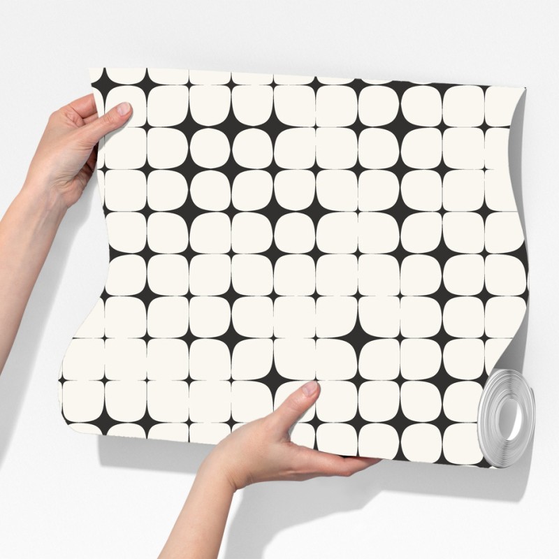 Fototapeta monochromatyczny geometryczny wzór z kropkami – Wallissimo® Fototapeta monochromatyczny geometryczny wzór z kropkami – Wallissimo®