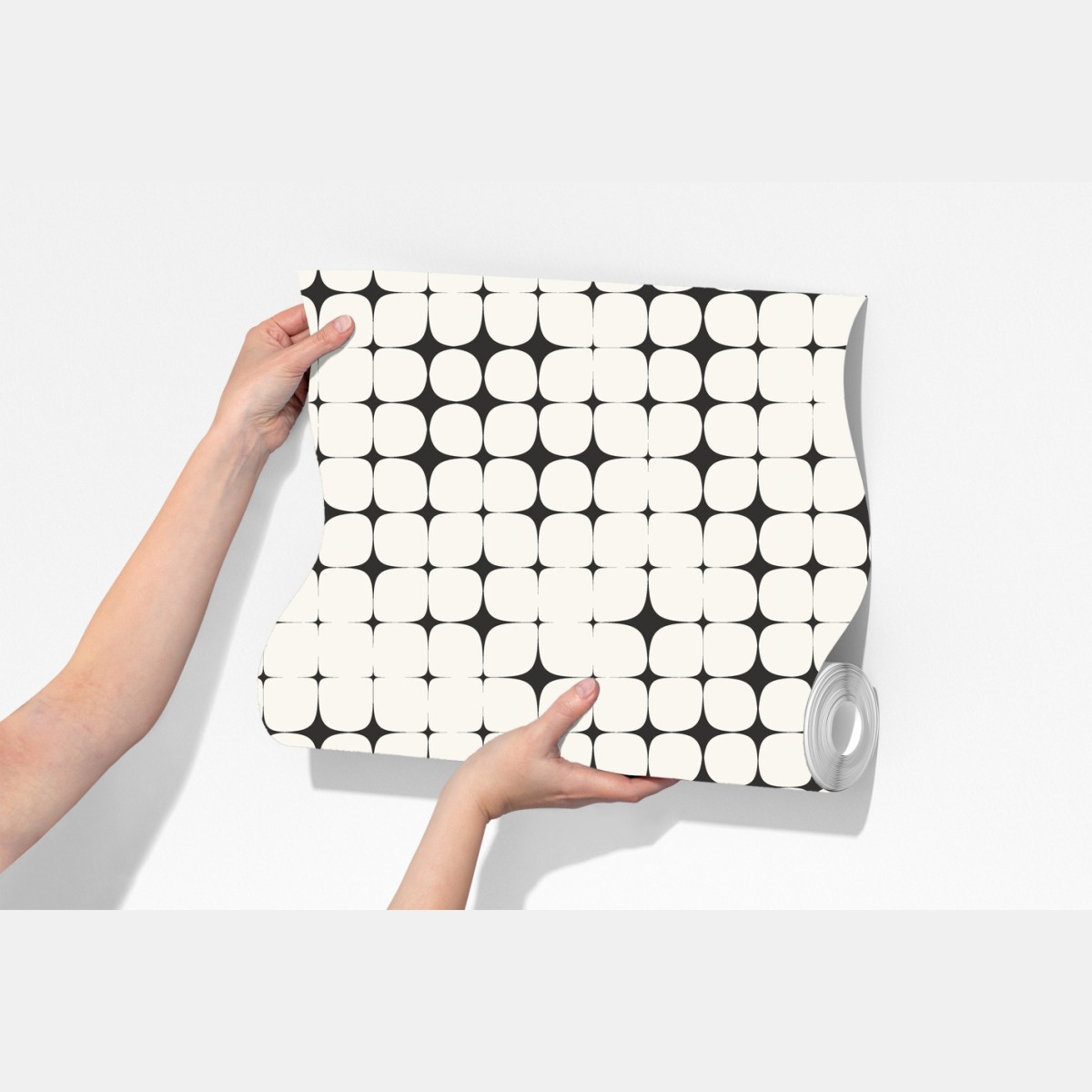 Fototapeta monochromatyczny geometryczny wzór z kropkami – Wallissimo® Fototapeta monochromatyczny geometryczny wzór z kropkami – Wallissimo®