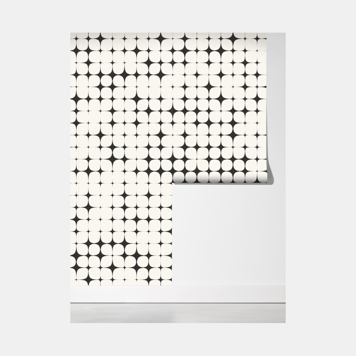 Fototapeta monochromatyczny geometryczny wzór z kropkami – Wallissimo® Fototapeta monochromatyczny geometryczny wzór z kropkami – Wallissimo®