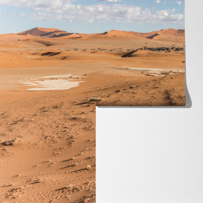 Fototapeta bezgraniczne wydmy pustyni pod błękitnym niebem – Wallissimo® Fototapeta bezgraniczne wydmy pustyni pod błękitnym niebem – Wallissimo®