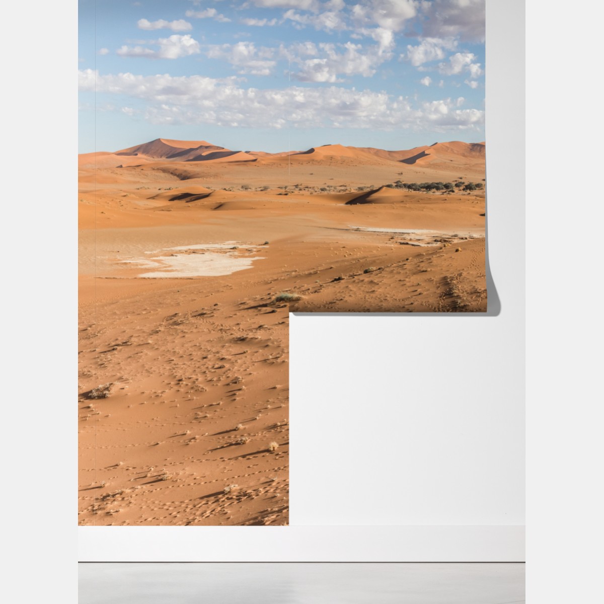 Fototapeta bezgraniczne wydmy pustyni pod błękitnym niebem – Wallissimo® Fototapeta bezgraniczne wydmy pustyni pod błękitnym niebem – Wallissimo®