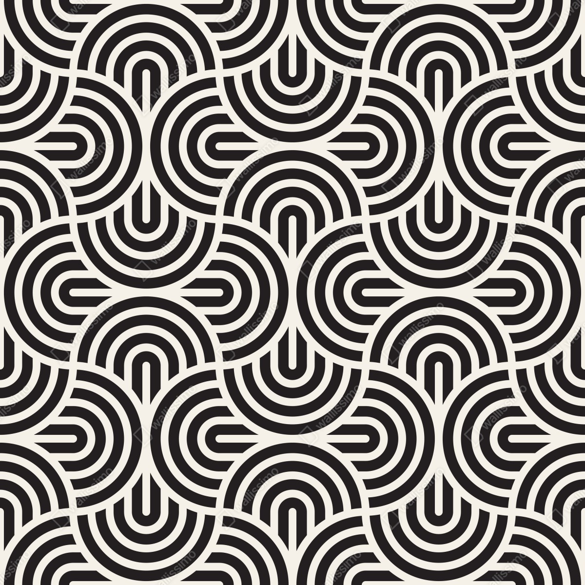 Fototapeta czarno-biały geometryczny wzór – Wallissimo® Fototapeta czarno-biały geometryczny wzór – Wallissimo®