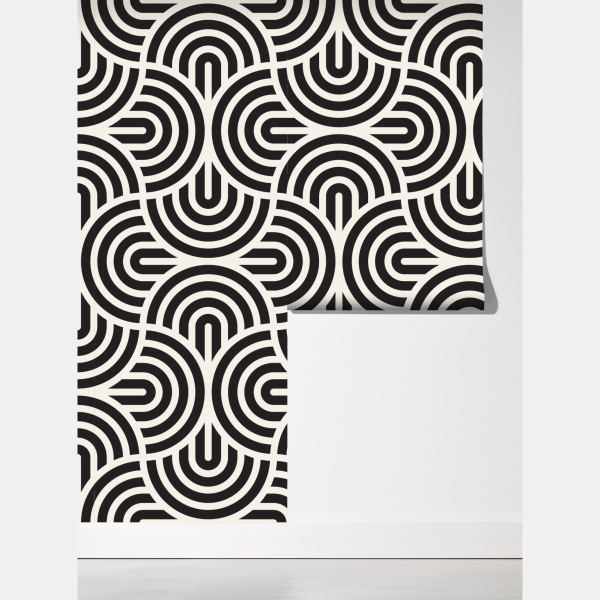 Fototapeta czarno-biały geometryczny wzór – Wallissimo® Fototapeta czarno-biały geometryczny wzór – Wallissimo®