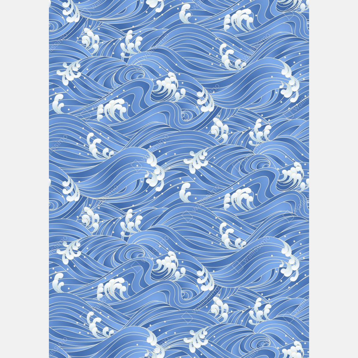 Fototapeta stylizowany Japoński wzór fal – Wallissimo® Fototapeta stylizowany Japoński wzór fal – Wallissimo®