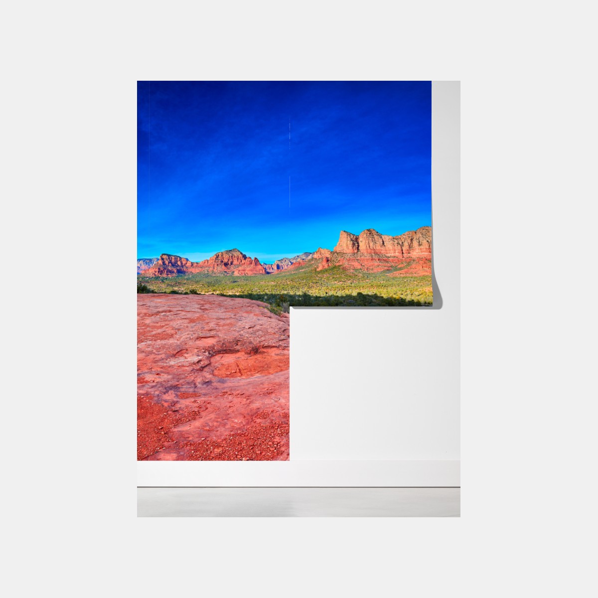 Fototapeta panoramiczny widok na Bell Rock i Courthouse Butte, Sedona – Wallissimo® Fototapeta panoramiczny widok na Bell Rock i Courthouse Butte, Sedona – Wallissimo®