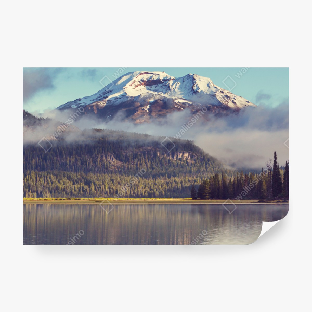 Fototapeta spokojne górskie jezioro w Oregonie – Wallissimo® Fototapeta spokojne górskie jezioro w Oregonie – Wallissimo®