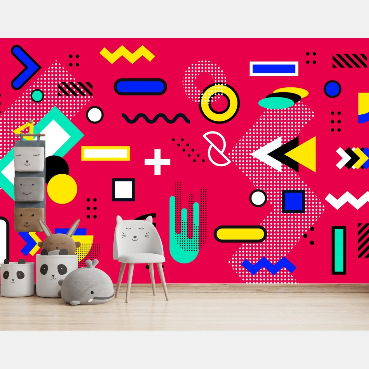 Fototapeta żywy geometryczny wzór pop – Wallissimo® Fototapeta żywy geometryczny wzór pop – Wallissimo®