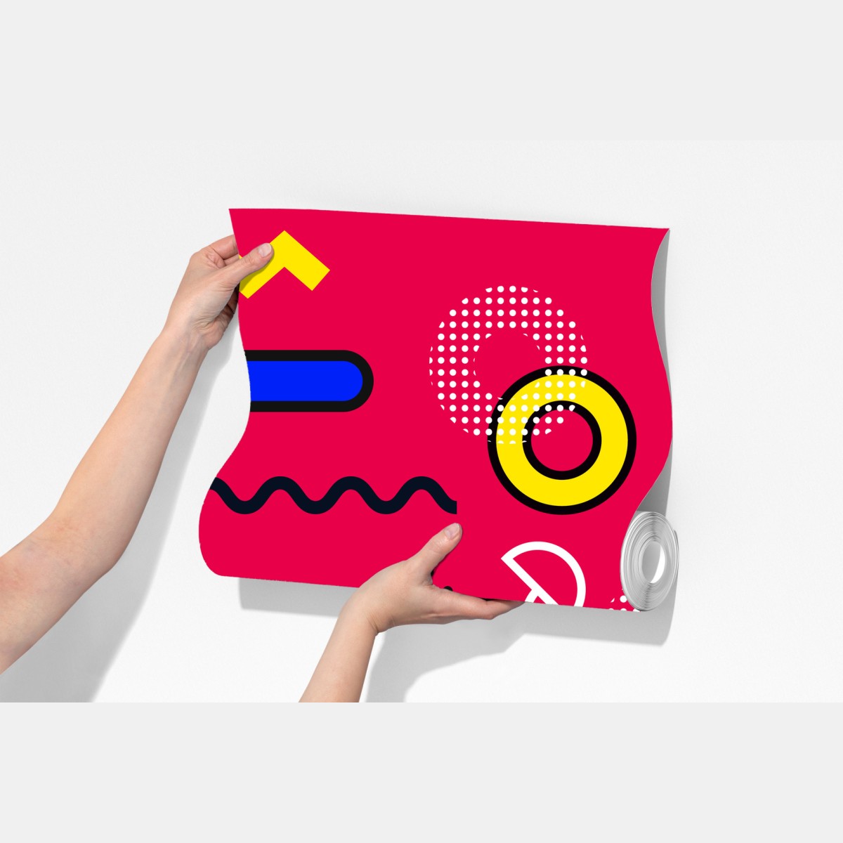 Fototapeta żywy geometryczny wzór pop – Wallissimo® Fototapeta żywy geometryczny wzór pop – Wallissimo®