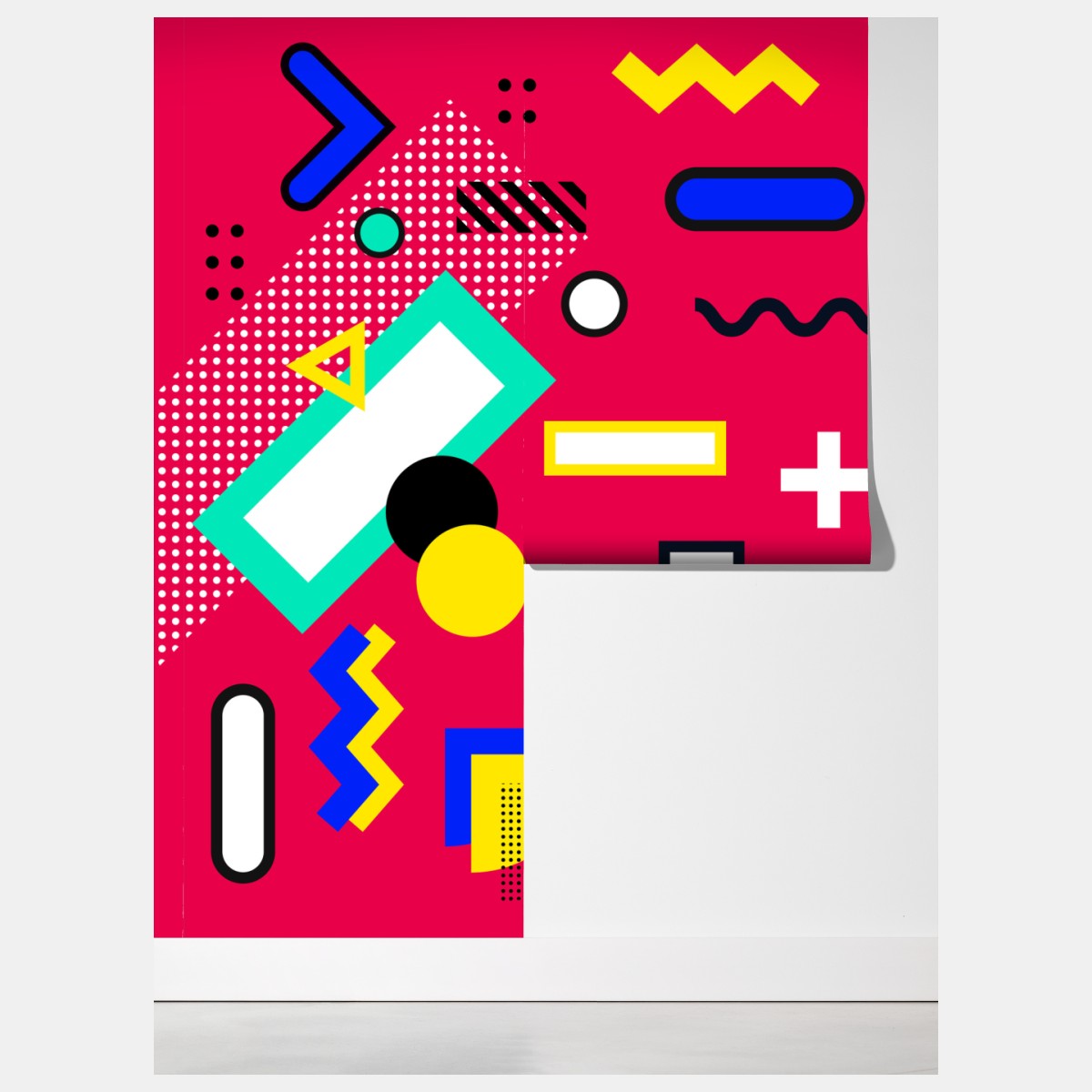 Fototapeta żywy geometryczny wzór pop – Wallissimo® Fototapeta żywy geometryczny wzór pop – Wallissimo®